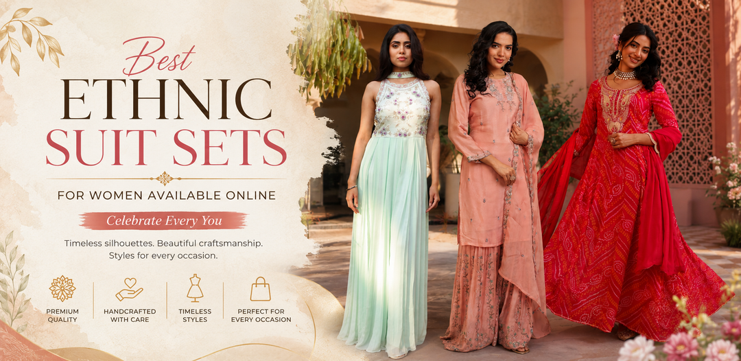 Best Ethnic Suit Sets for Women Available Online From Zari Jaipur