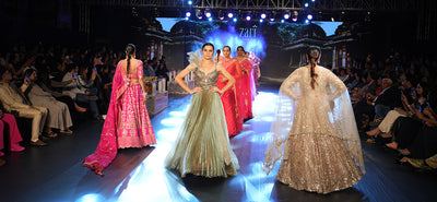Zari Jaipur Shines on the Runway: Zari Jaipur Unveils Spring/Summer 2024 Collection at Times of Fashion Week Show "उदाहरण"