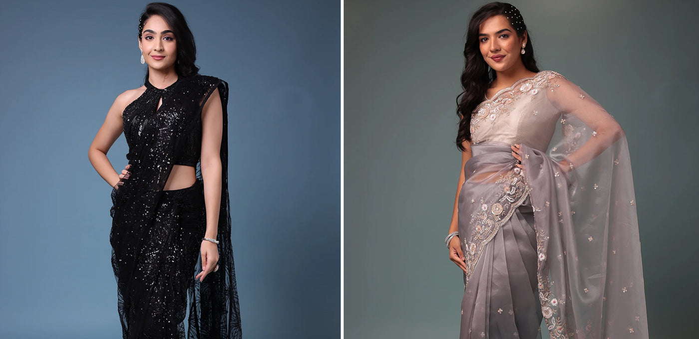 Setting Fashion Goals with Party Wear Sarees in 2024