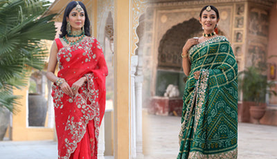 Outfit Ideas for Incredible Bridal Sarees - Never Run Out Of Trend