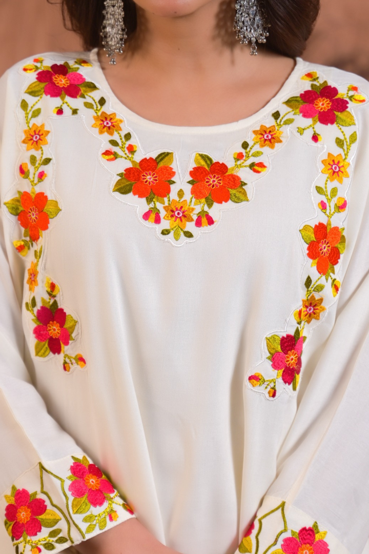 Pure Cotton Kurta Kurta Set Stitched with Thread work