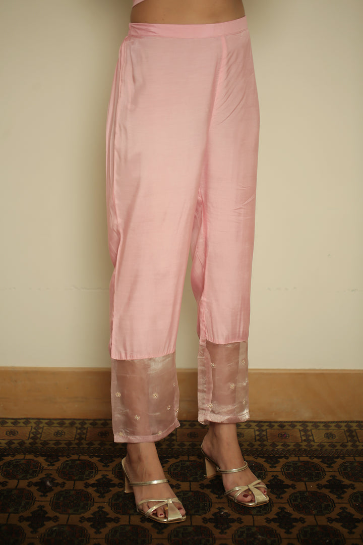 tissue Kaftan with Dori, Gota, Gota Patti, Pearl, Sequins work.