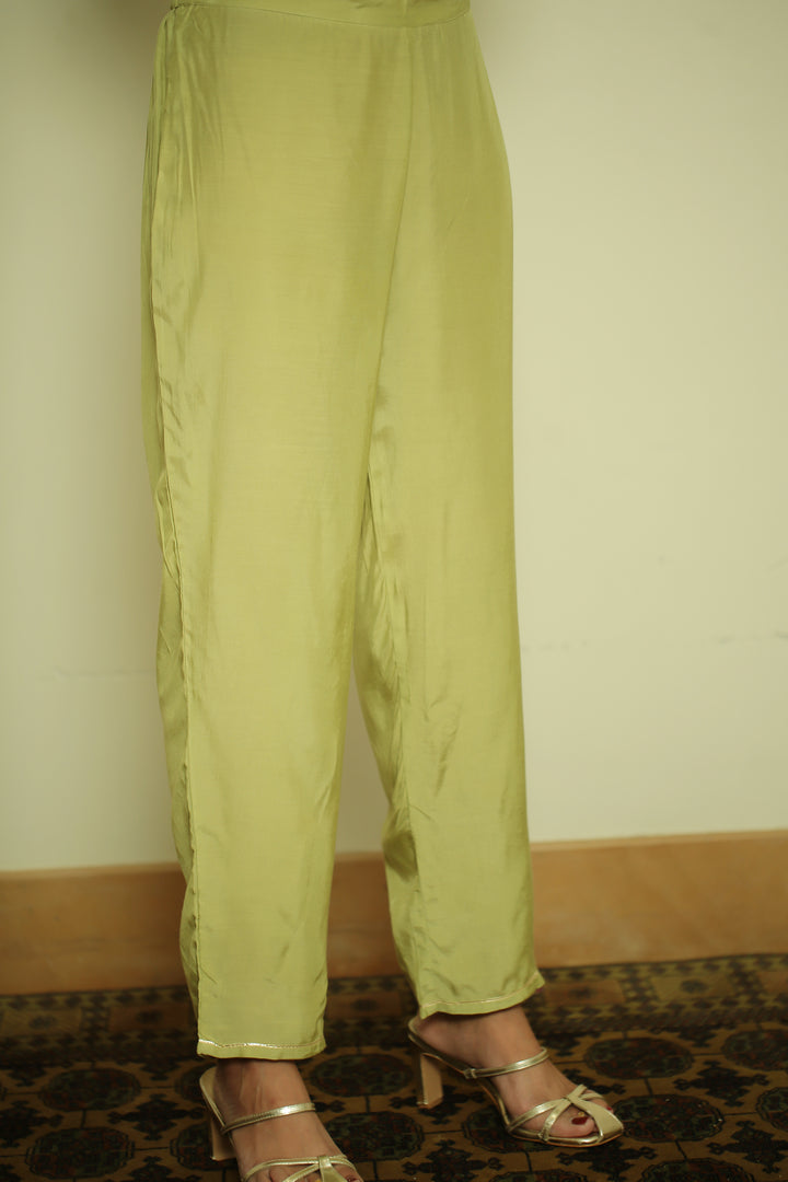 organza Kaftan with Pearl, Sequins, Thread work.