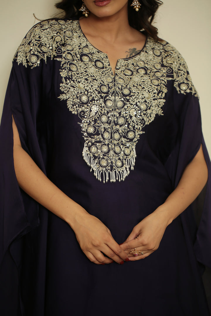 organza Indowestern with Zari Embroidery, Dabka Work, Cutdana Work ,Sequin Work, Thread Embroidery, Bead Work work.