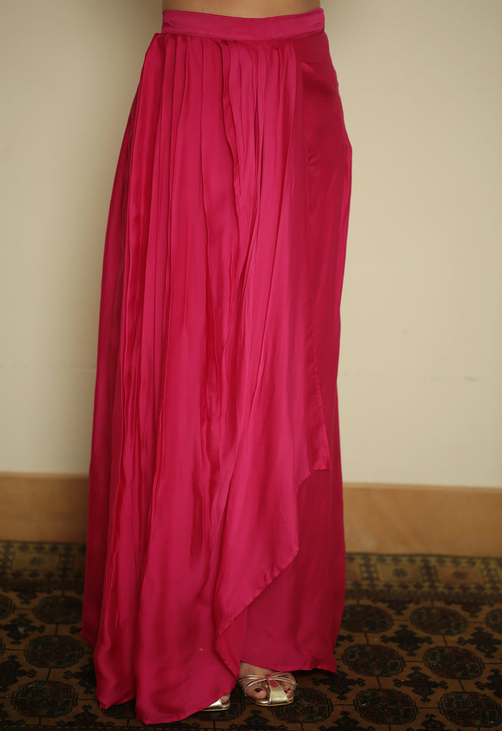 organza Indowestern with Cutdana, Pearl, Thread, Zari work.