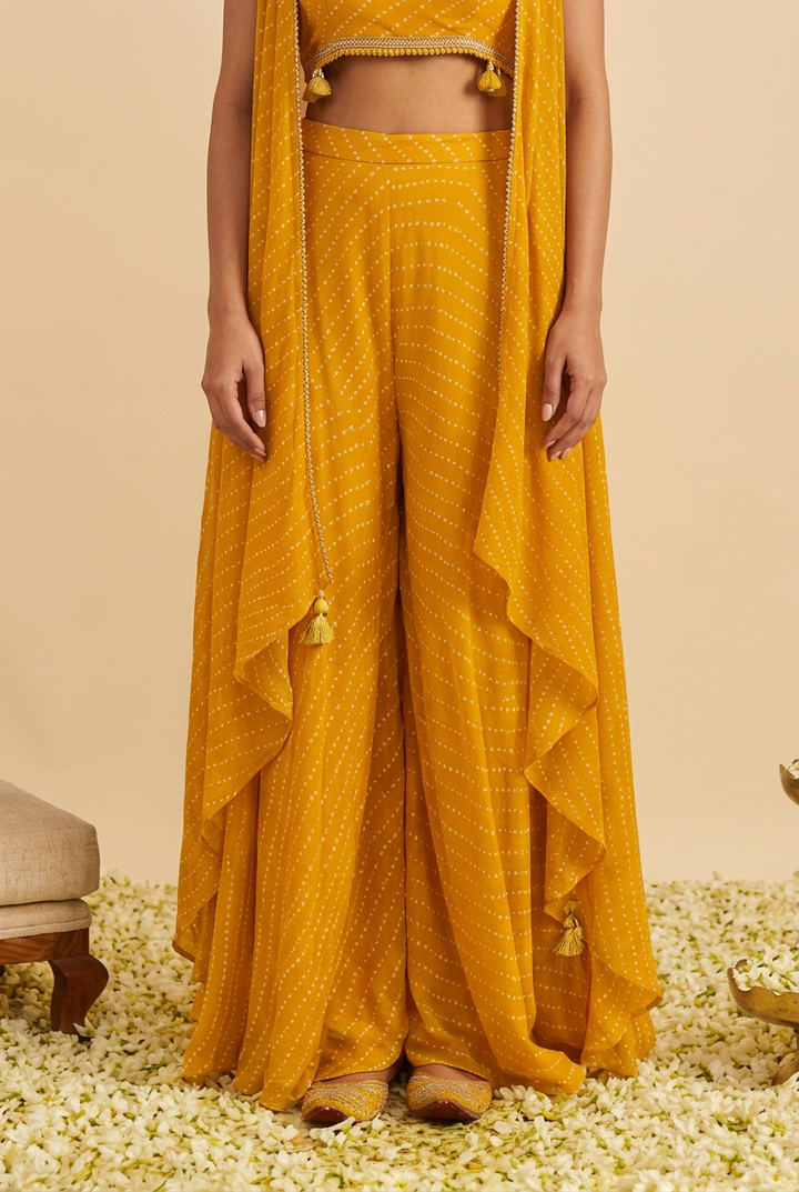 Georgette Indowestern with Gota, Mothra work.