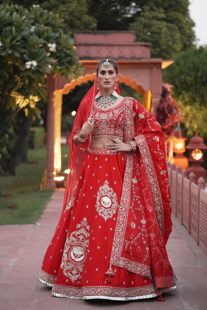 Pure Silk Lehenga with Real Silver Work
