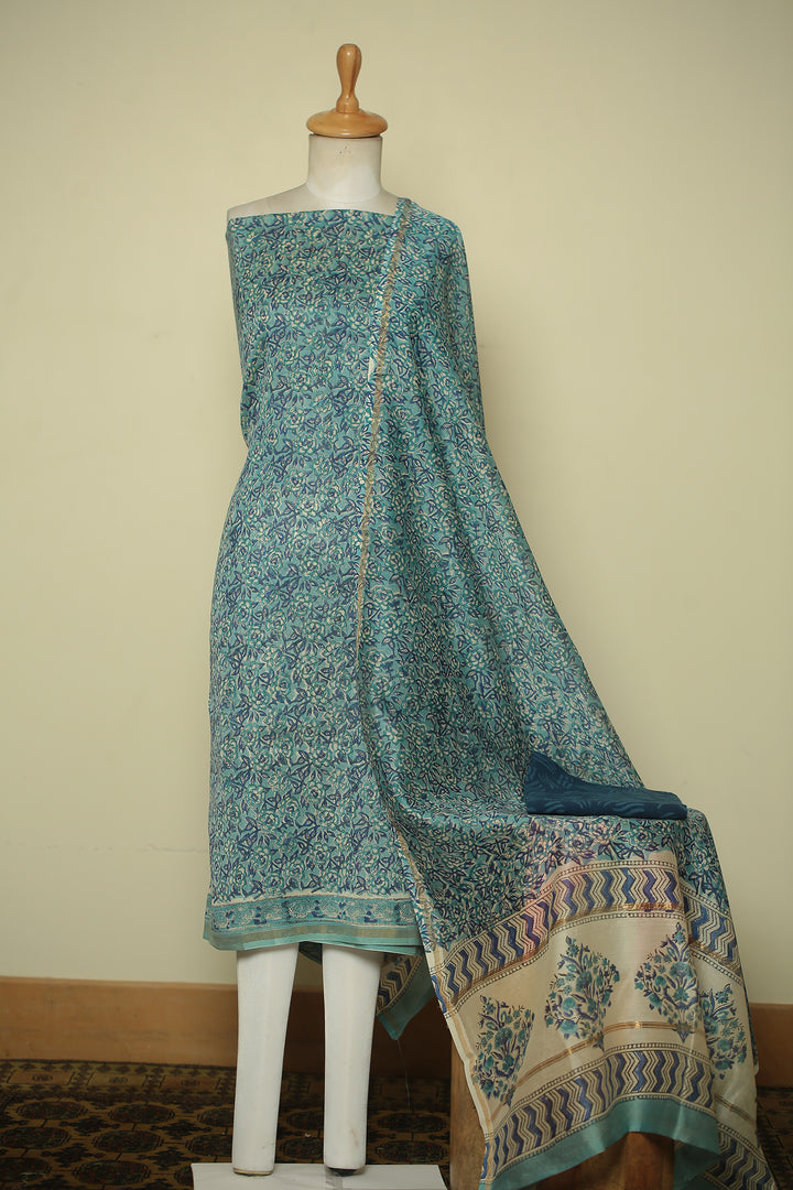 Printed Cotton Unstitched Suit
