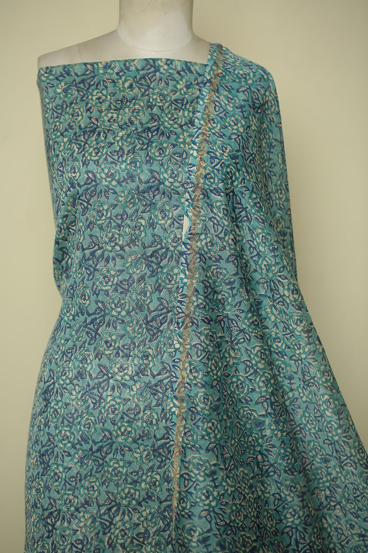 Printed Cotton Unstitched Suit