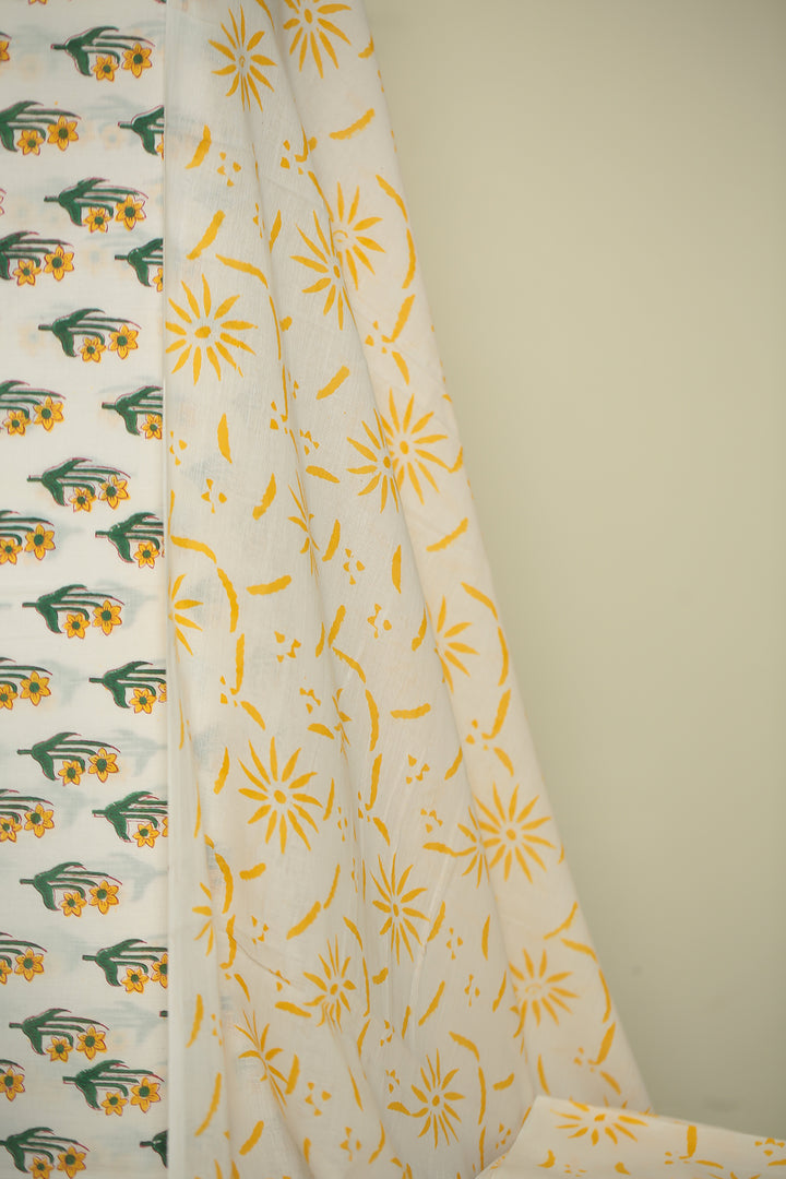 Printed Cotton Unstitched Suit