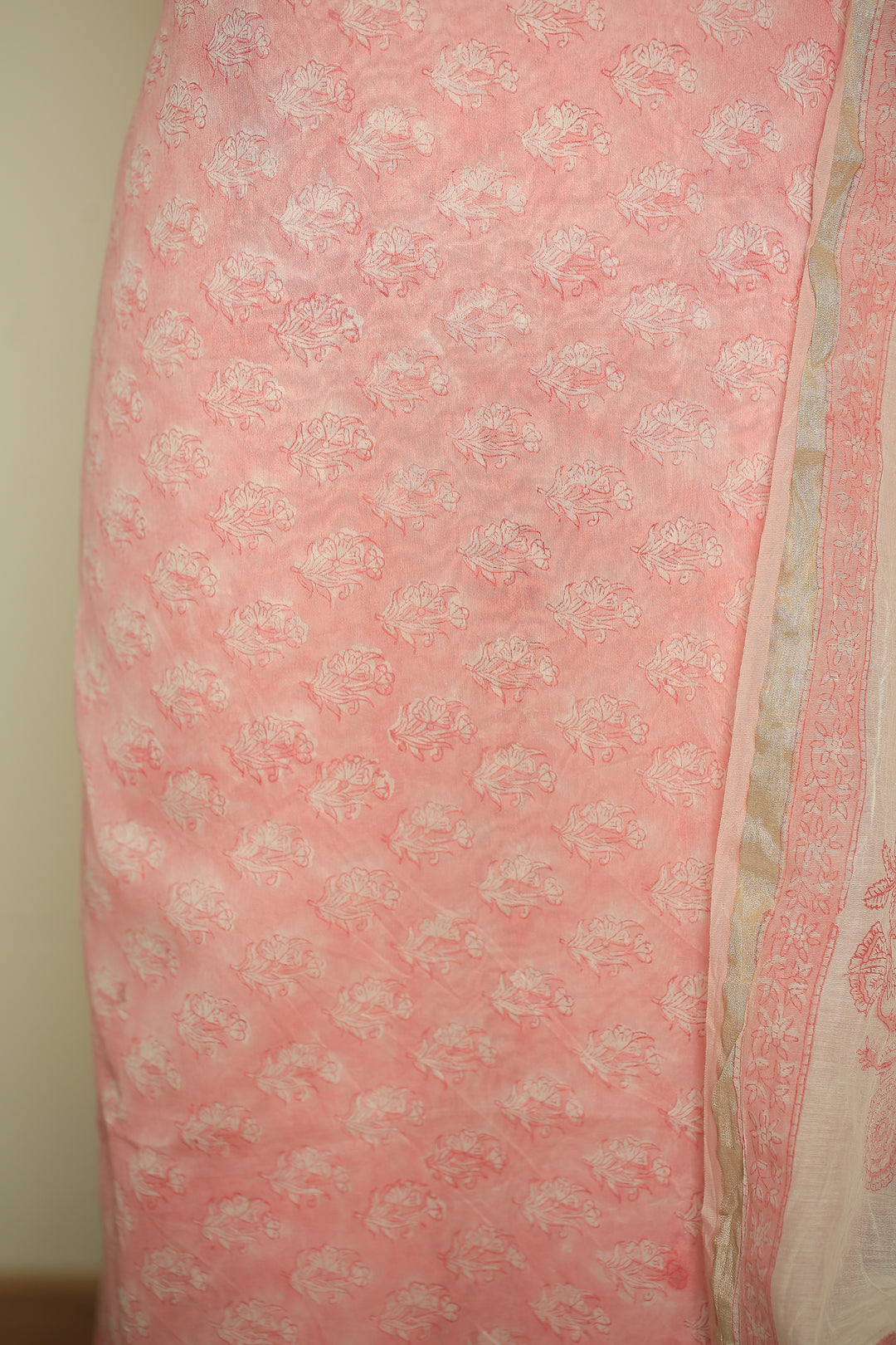 Printed Cotton Unstitched Suit