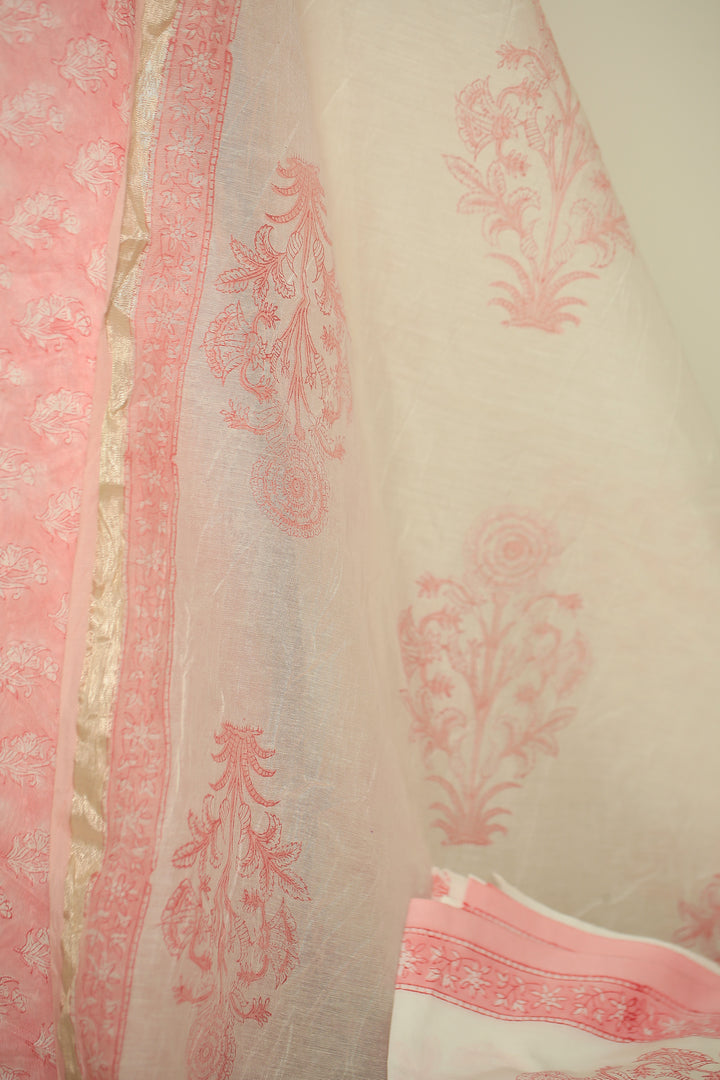 Printed Cotton Unstitched Suit