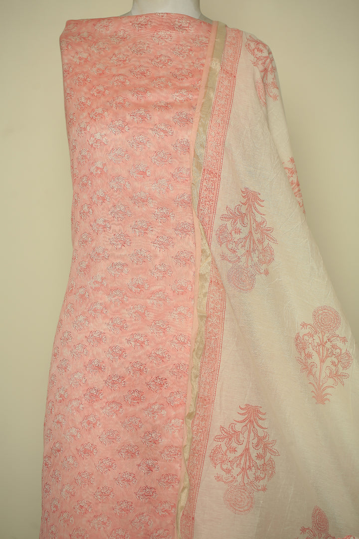 Printed Cotton Unstitched Suit