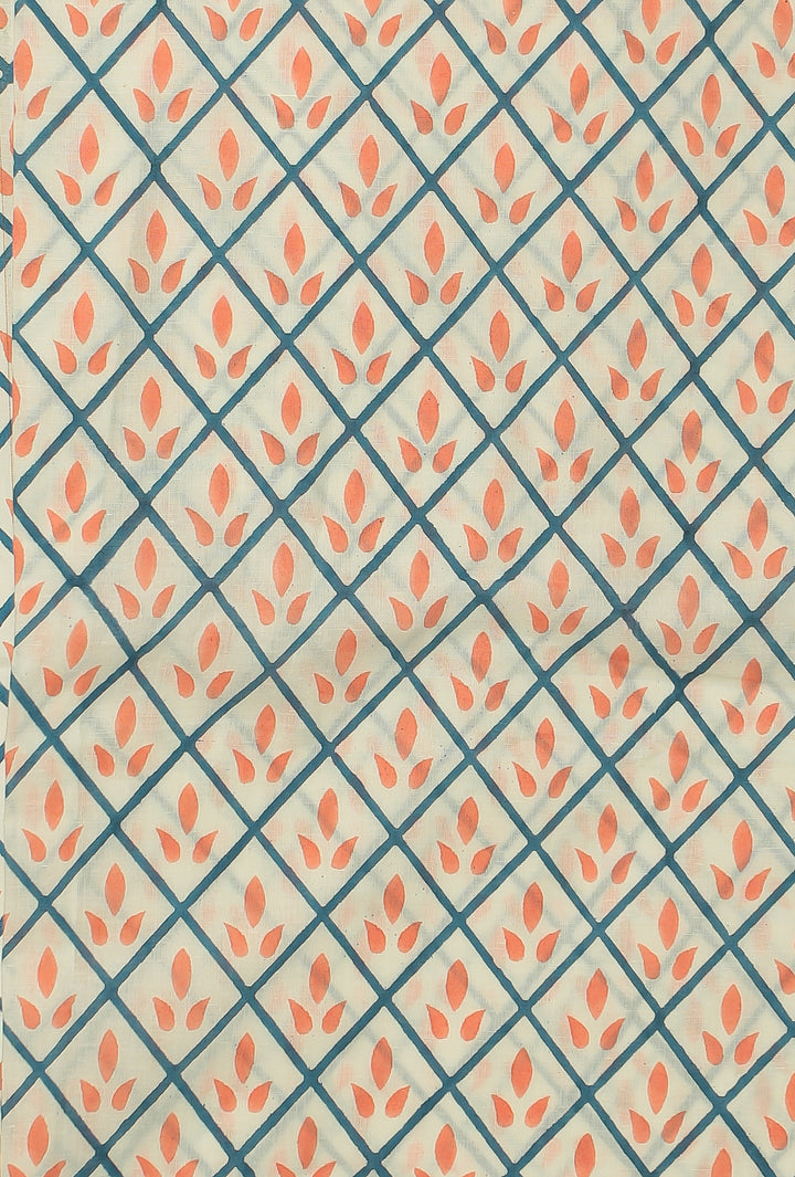 Printed Cotton Unstitched Suit