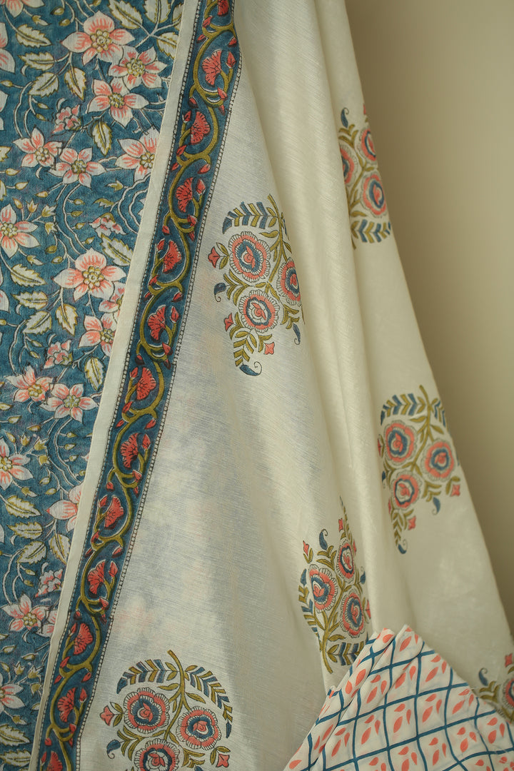 Printed Cotton Unstitched Suit