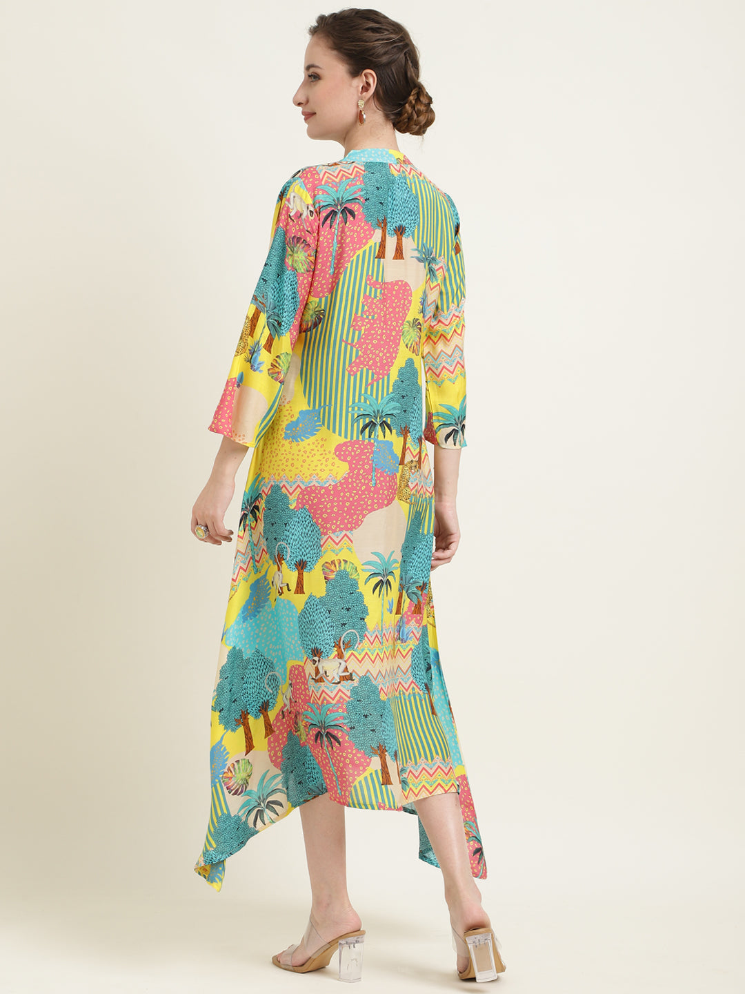 Printed Silk Blend Dress