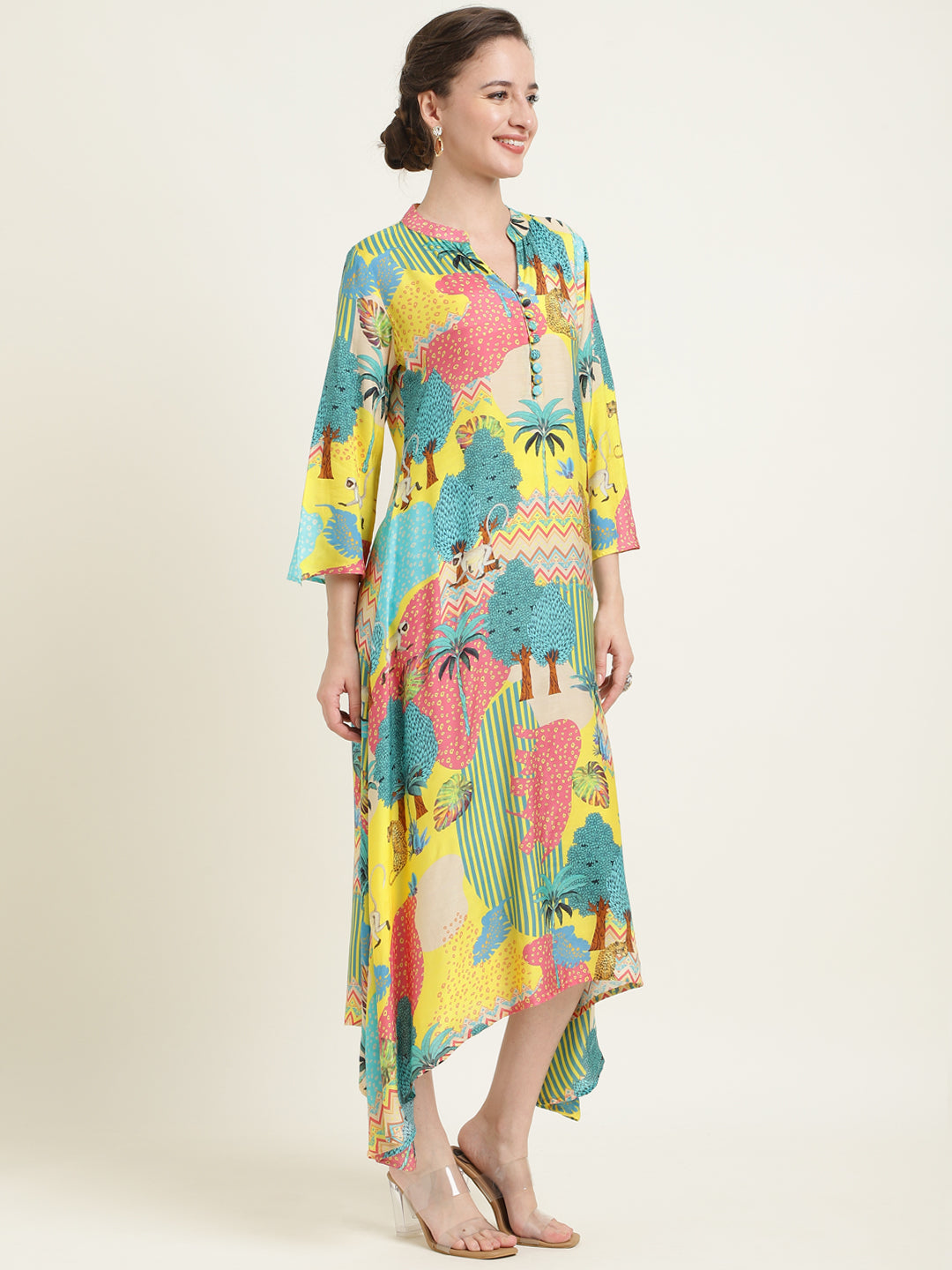 Printed Silk Blend Dress
