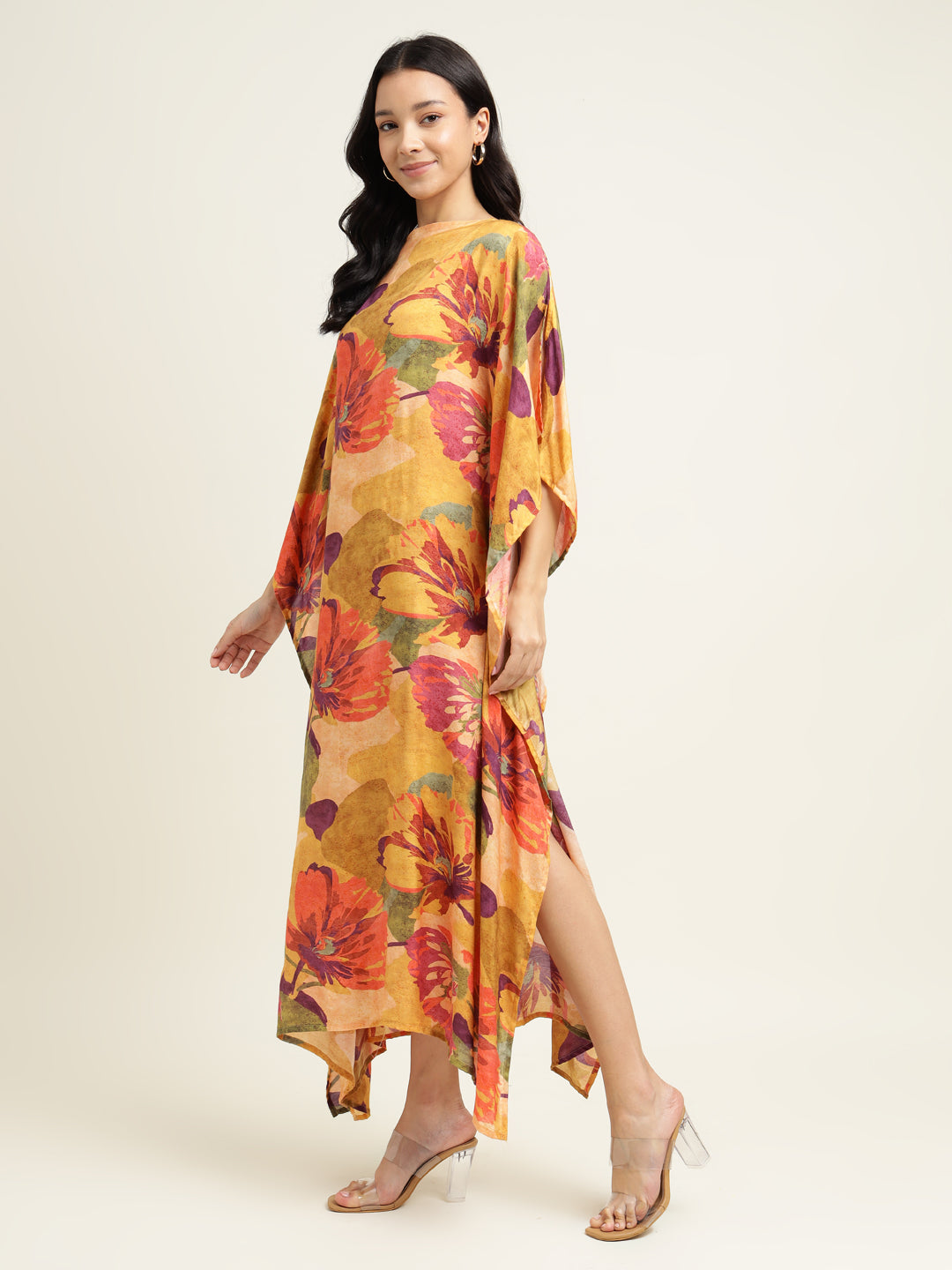 Printed Silk Blend Dress