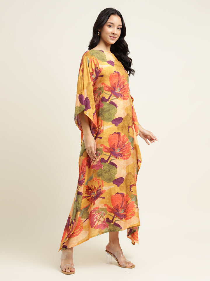 Printed Silk Blend Dress