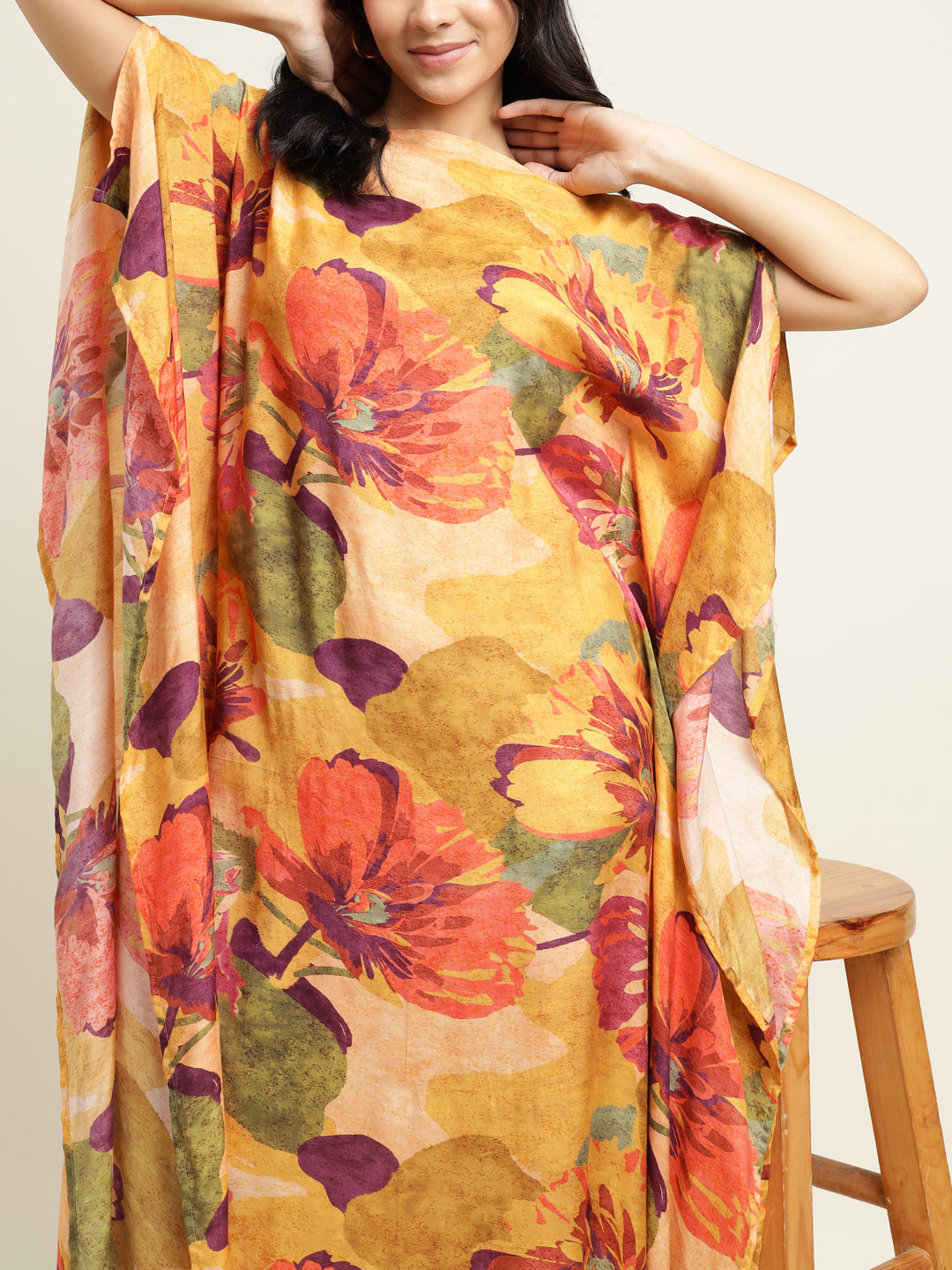 Printed Silk Blend Dress