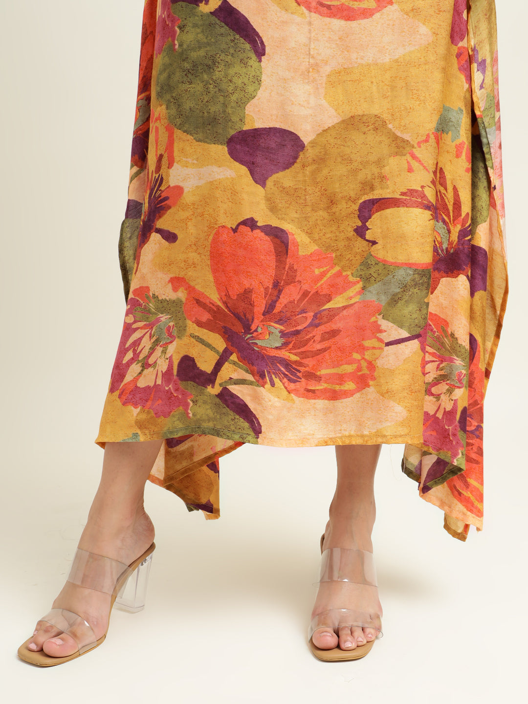 Printed Silk Blend Dress