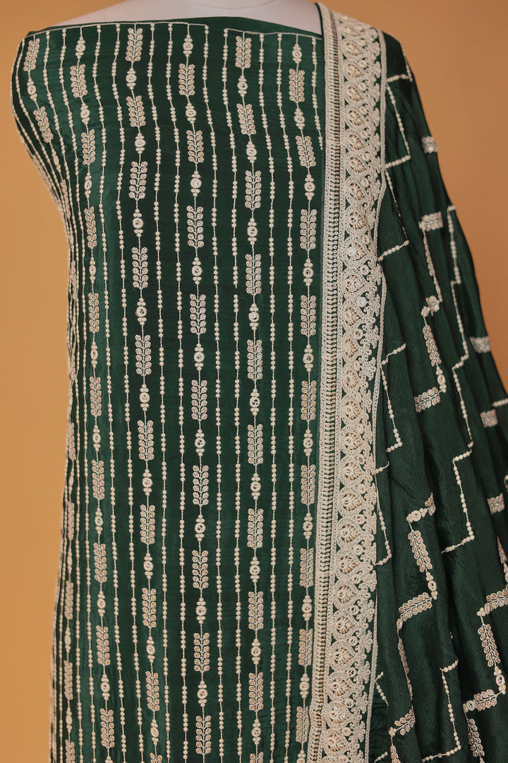 Georgette Unstitched Suit with Thread work