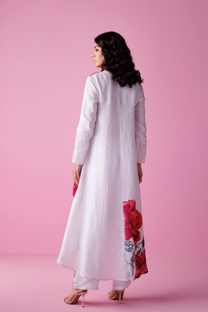 Printed Pure Linen Co Ords Set