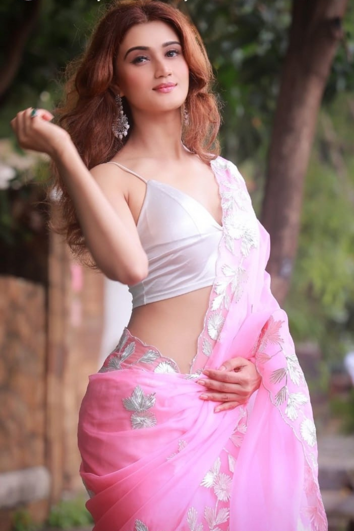 Organza Saree Embellished with Gota work