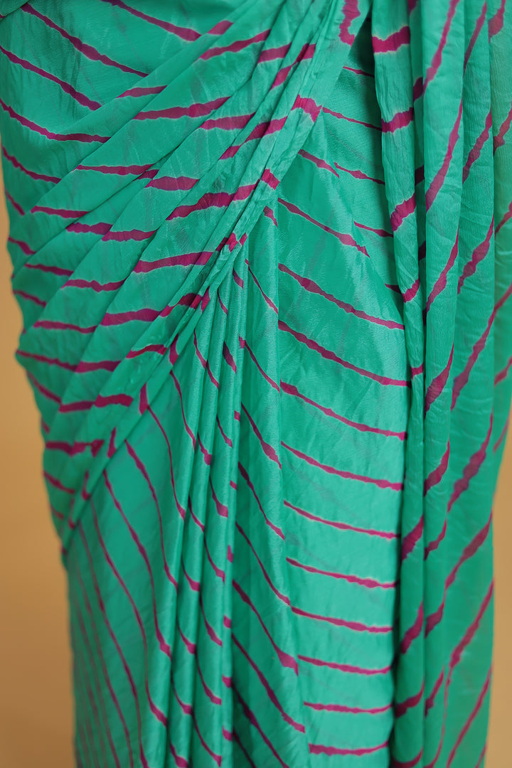 Leheriya Chiffon Saree