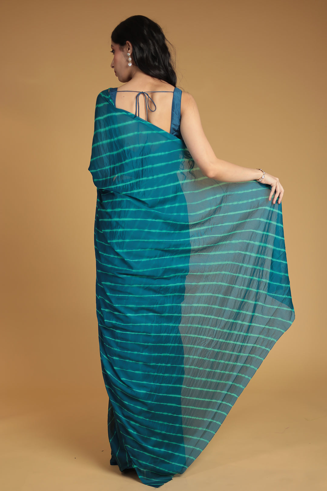 Leheriya Chiffon Saree