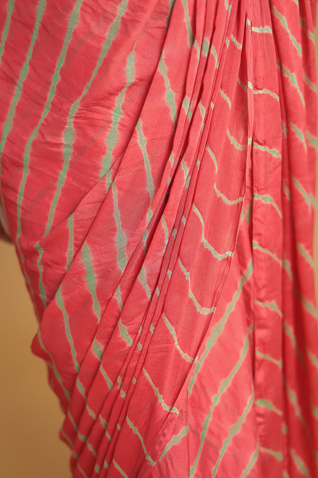 Leheriya Chiffon Saree