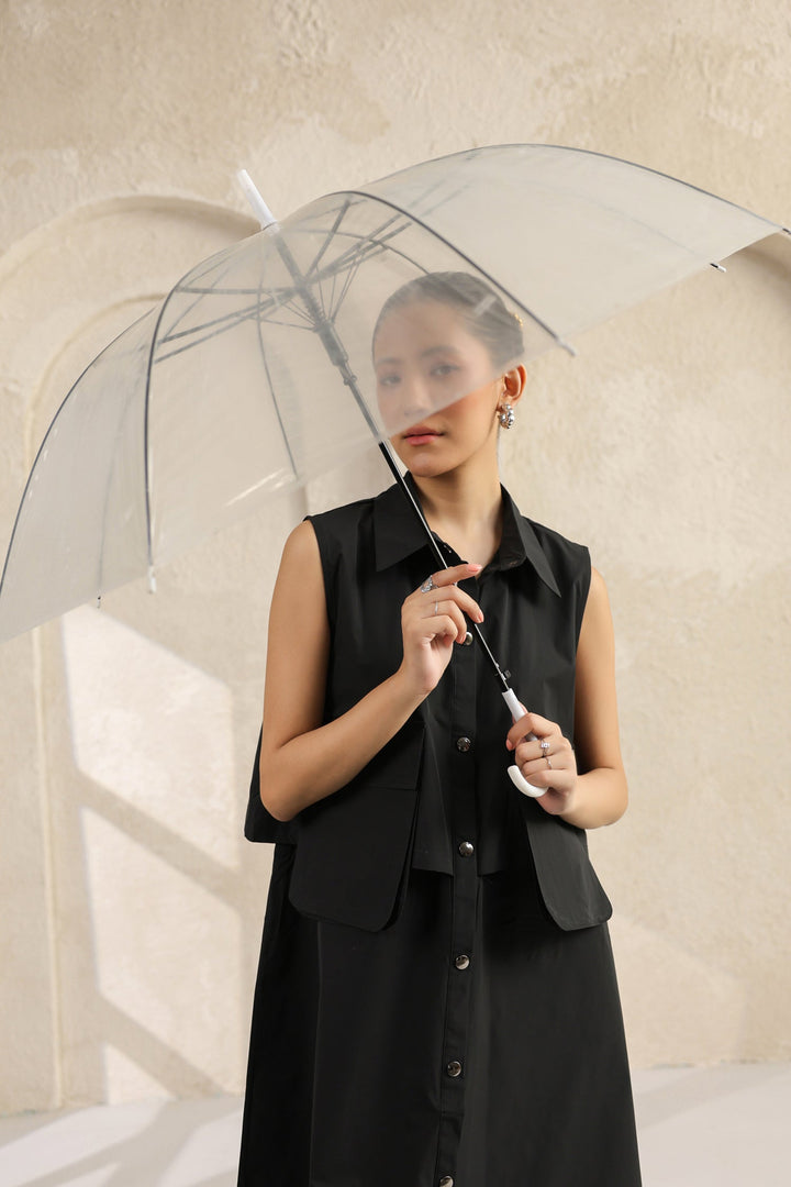 Black Waterproof Maxi Dress