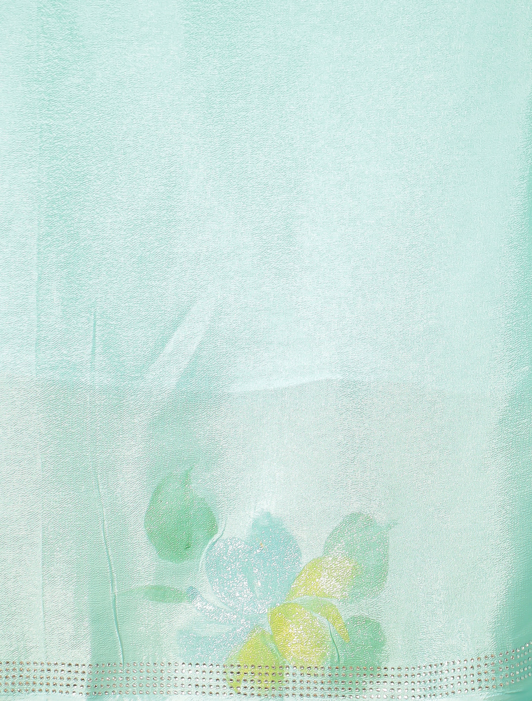 Foil Printed Chiffon Saree with Swarovski work.