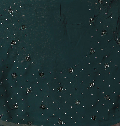 Stretchable Net Saree Embellished with Sequins work