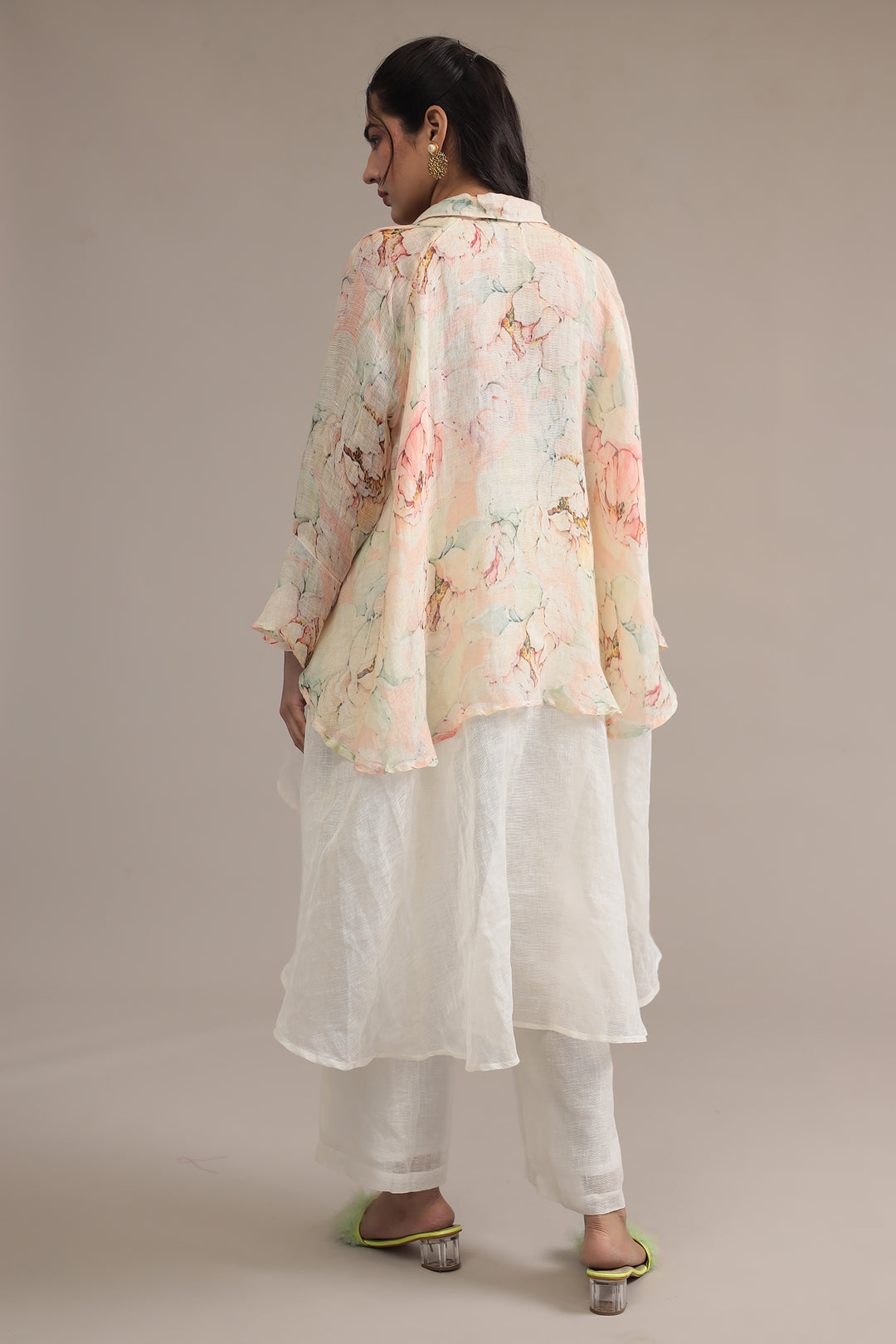 Printed Linen Kurta