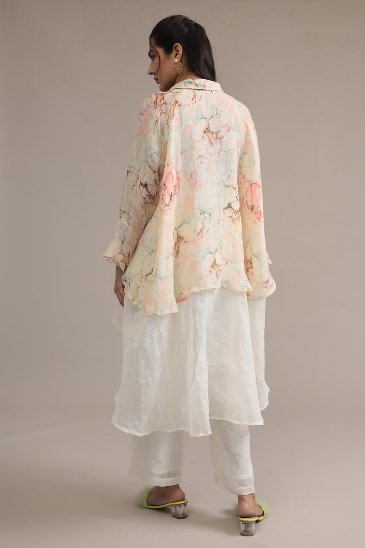 Printed Linen Kurta