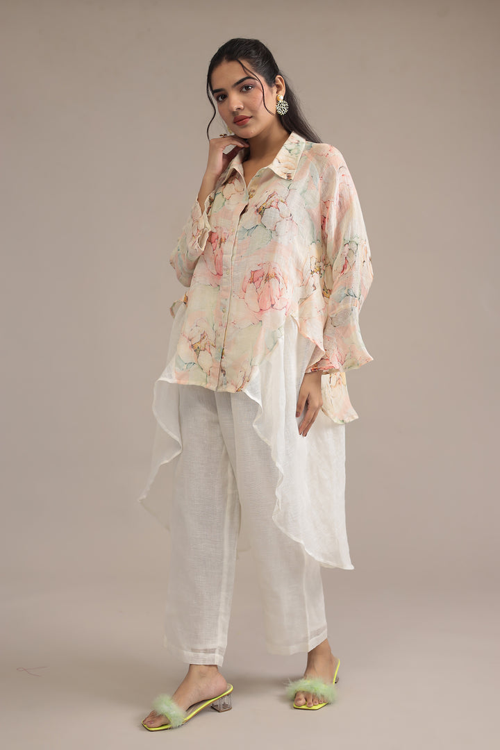 Printed Linen Kurta