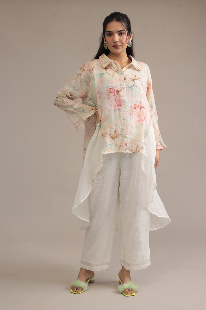 Printed Linen Kurta