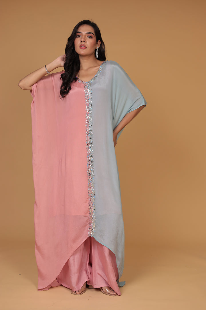 Chinon Silk Indo Western Embellished with Sequins work