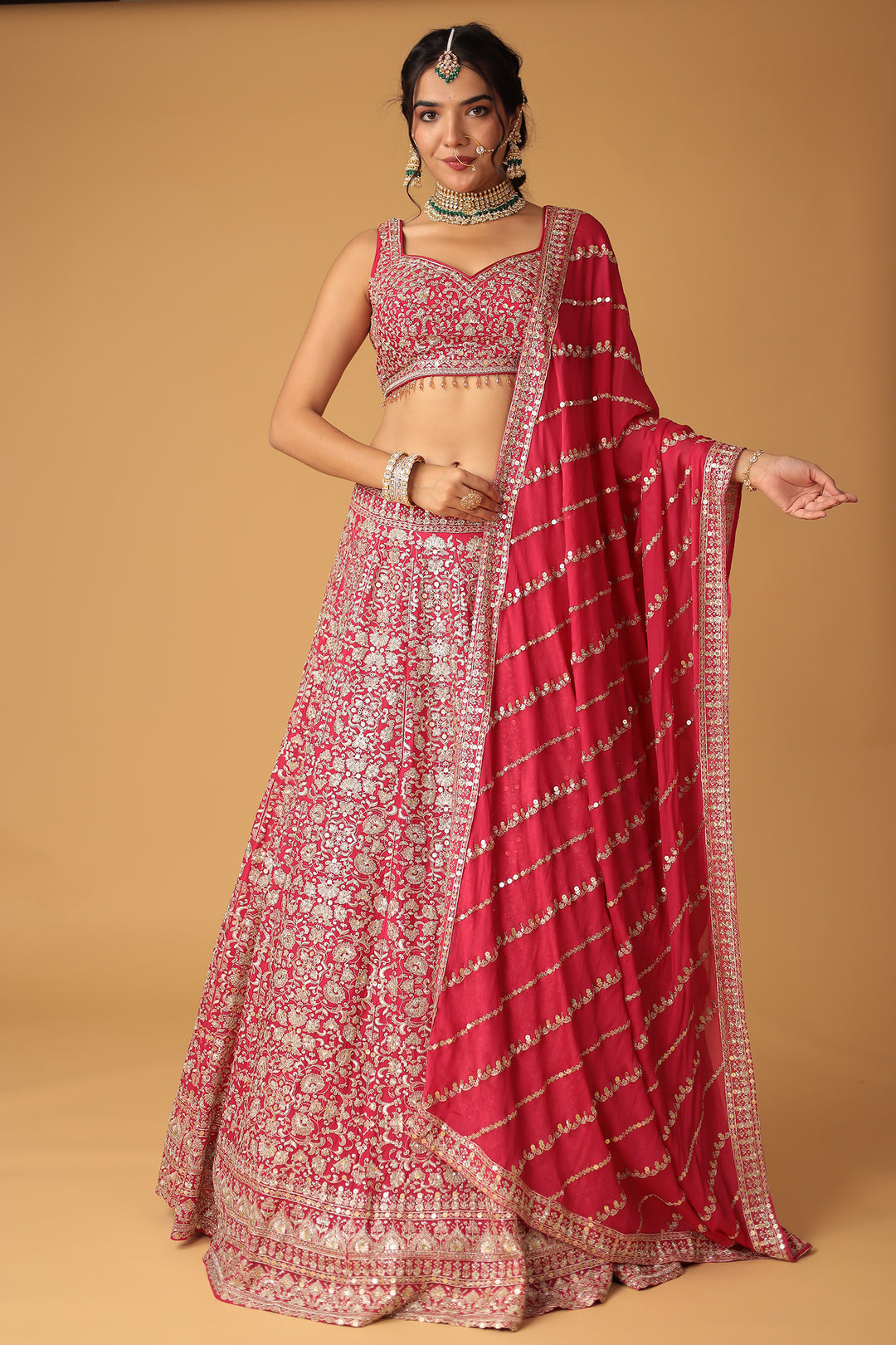 Chinon Silk Lehengas