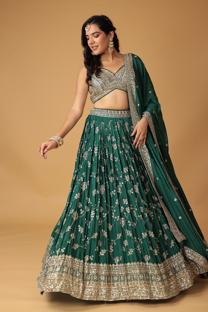 Chinon Silk Lehengas