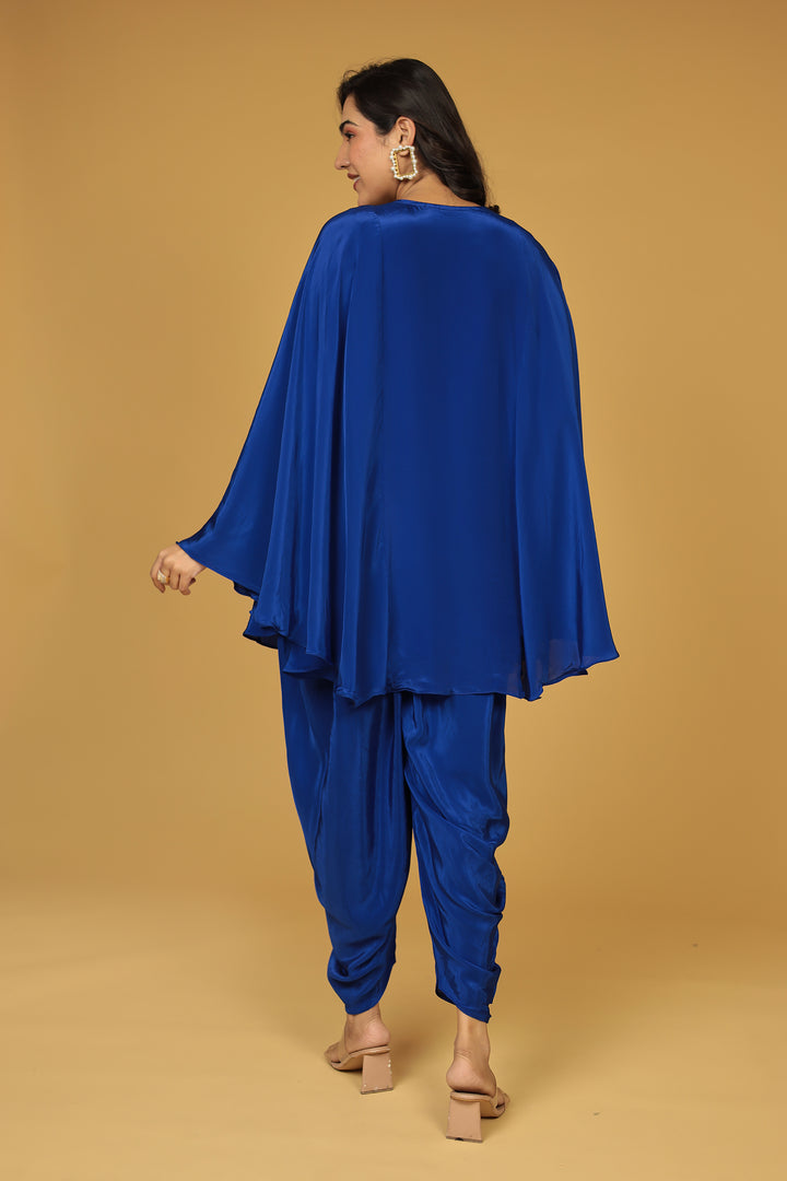 Chinon Silk Kaftan with Mirror, Pearl and Thread work