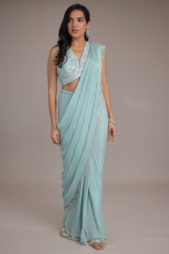 Chinon Silk Saree