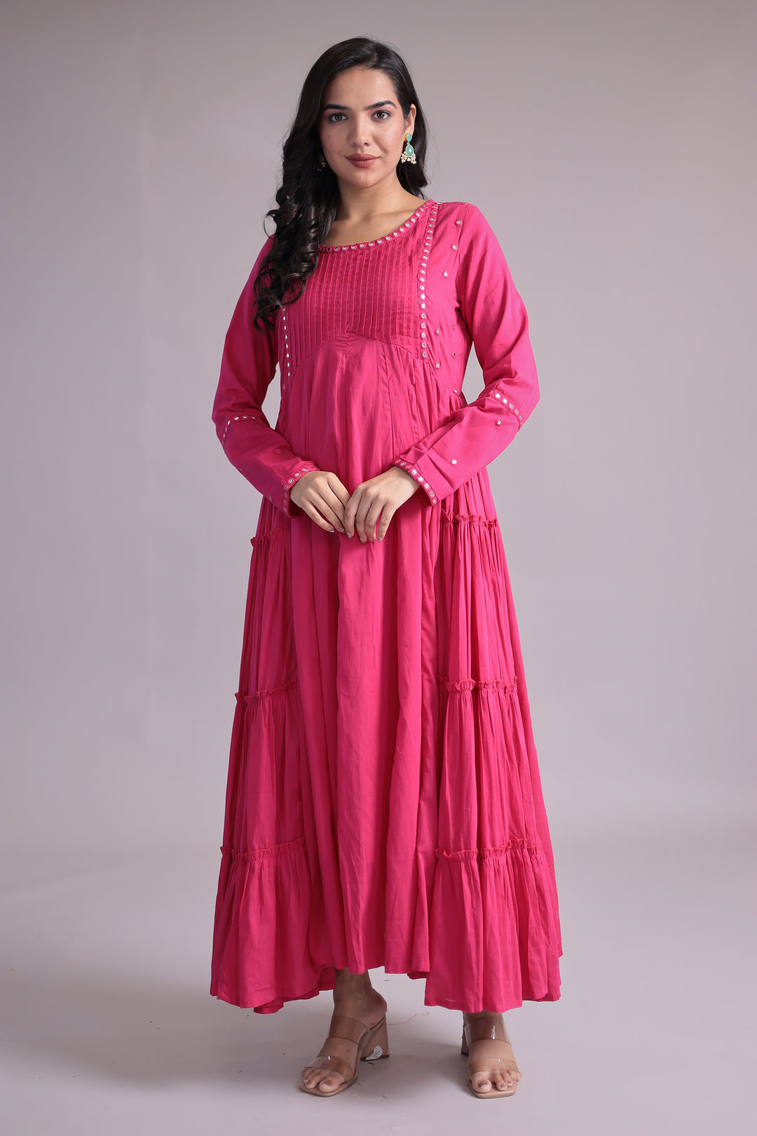 Darkpink Cotton Kurta