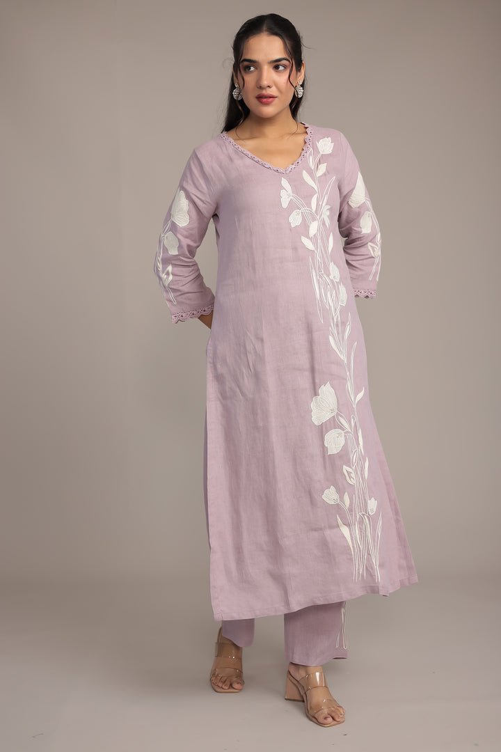 Purple Linen Suit Online
