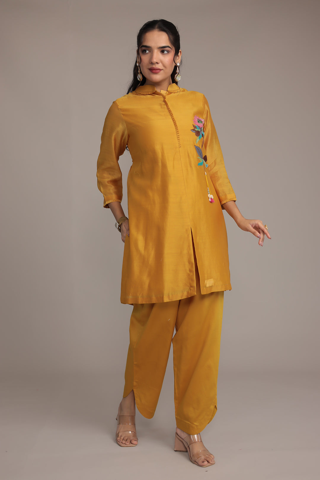 Gold Silk Suit Online