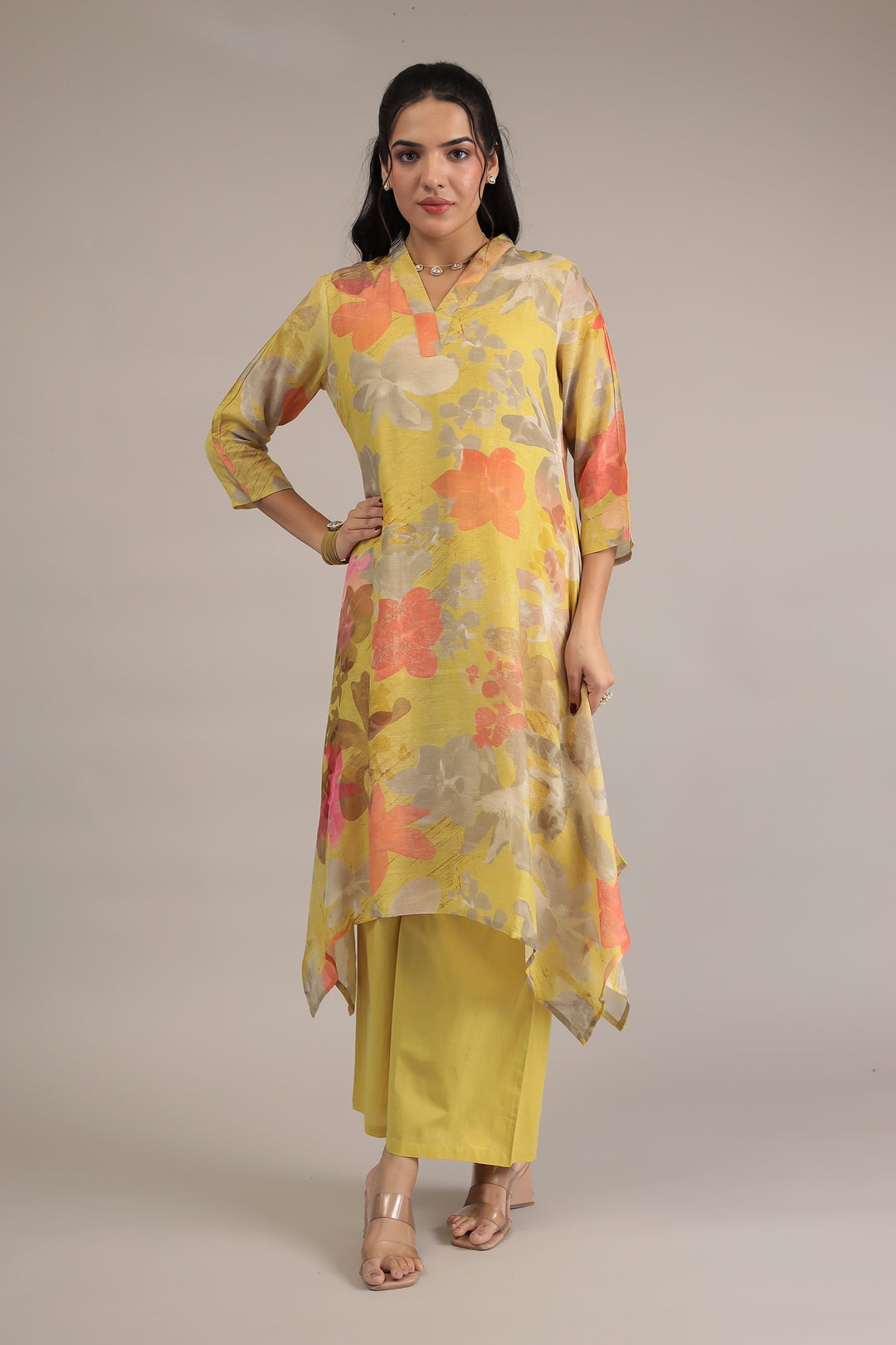 Yellow Cotton Kurta Online