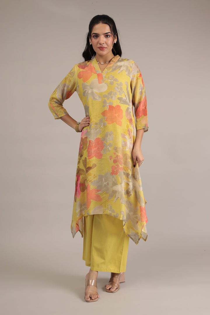 Yellow Cotton Kurta Online