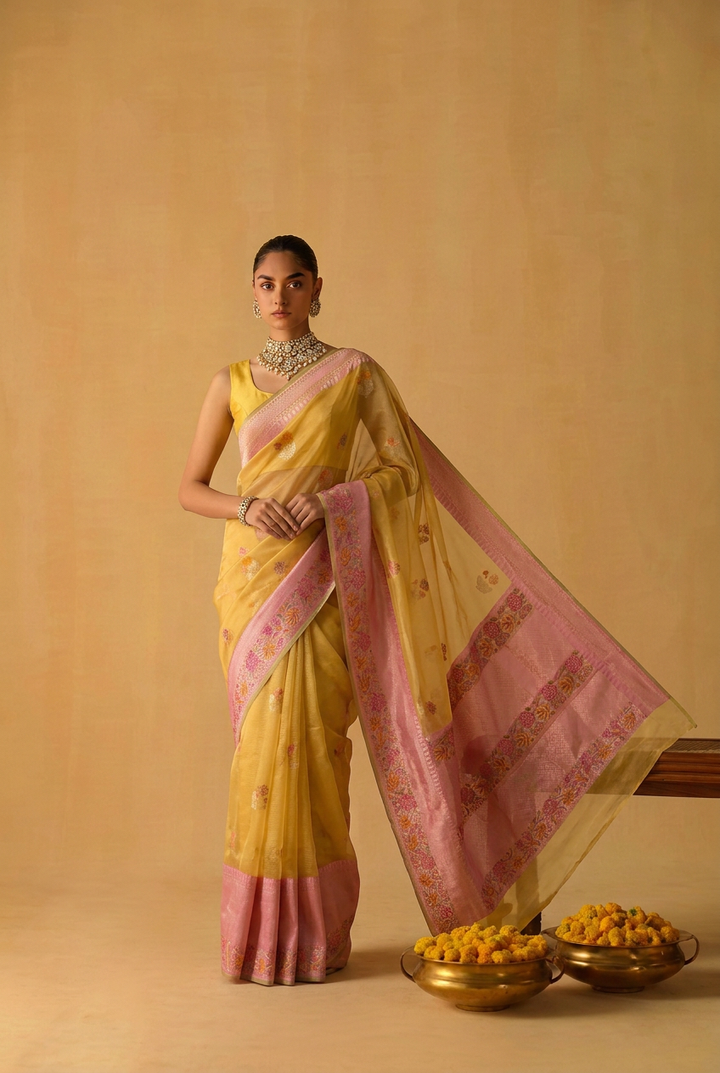 chanderi Pure handloom Saree