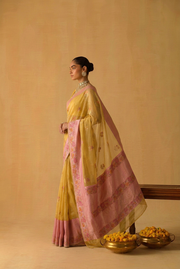 chanderi Pure handloom Saree